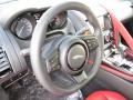 2014 Jaguar F-TYPE Red Interior Steering Wheel Photo