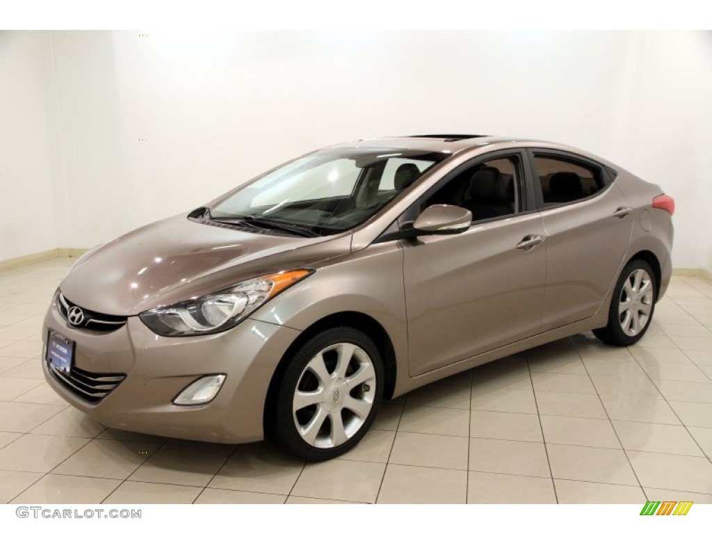2012 Elantra Limited - Desert Bronze / Black photo #3