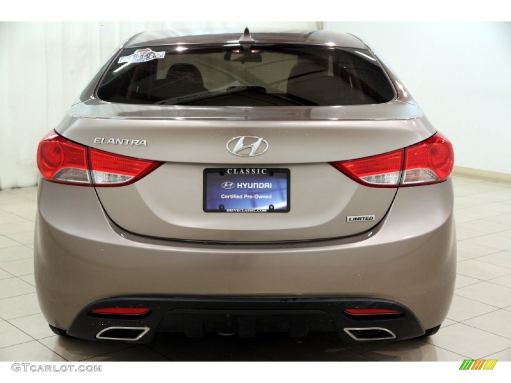2012 Elantra Limited - Desert Bronze / Black photo #15
