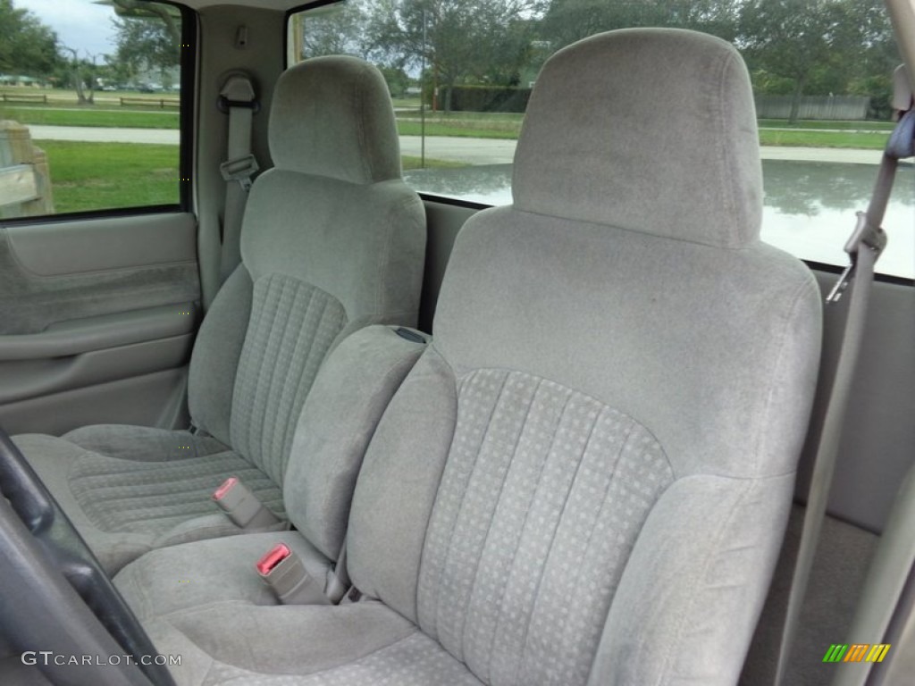 1998 S10 LS Regular Cab - Pewter Metallic / Beige photo #2