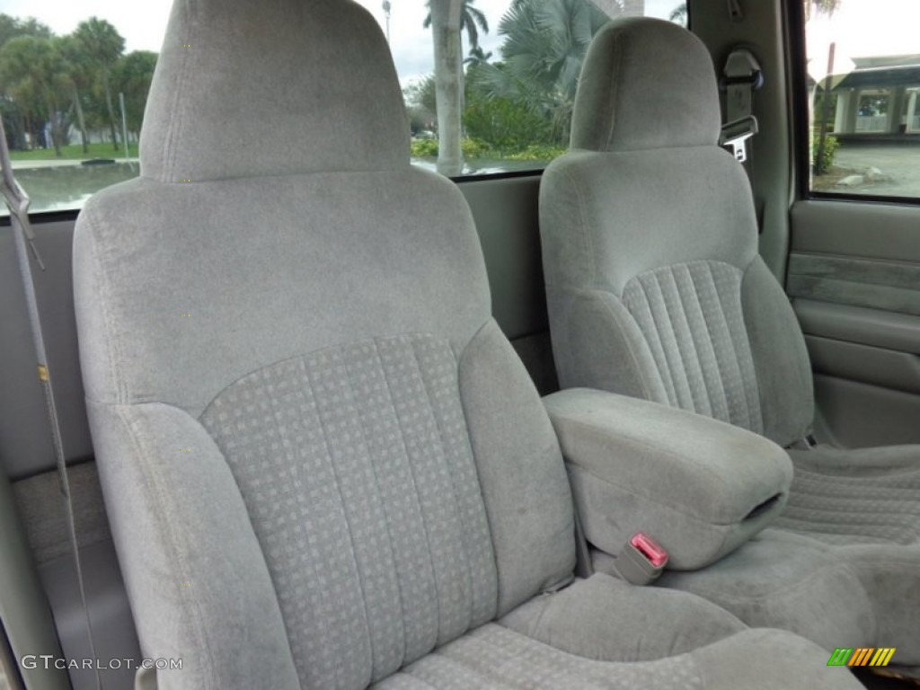1998 S10 LS Regular Cab - Pewter Metallic / Beige photo #6