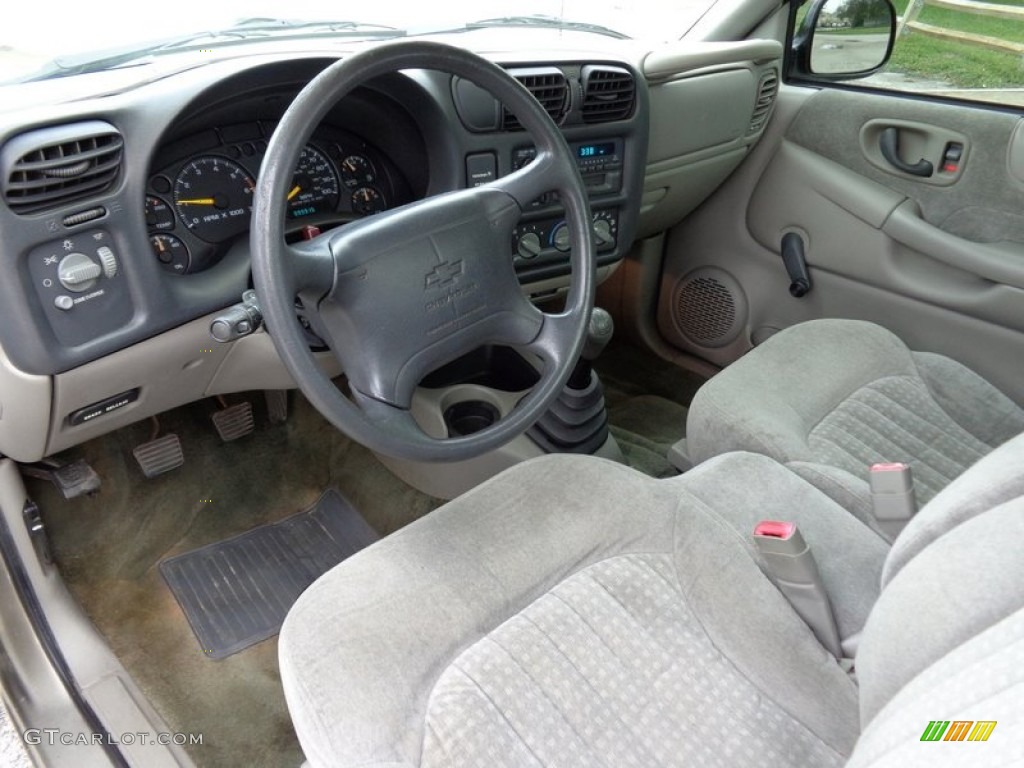 1998 S10 LS Regular Cab - Pewter Metallic / Beige photo #9