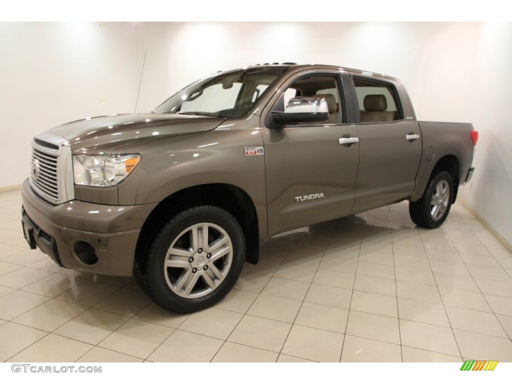 2012 Tundra Limited CrewMax 4x4 - Pyrite Mica / Sand Beige photo #3