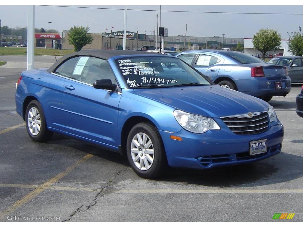 2008 Sebring LX Convertible - Marathon Blue Pearl / Dark Slate Gray/Light Slate Gray photo #1