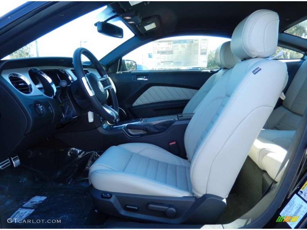 2014 Mustang V6 Premium Coupe - Black / Medium Stone photo #5