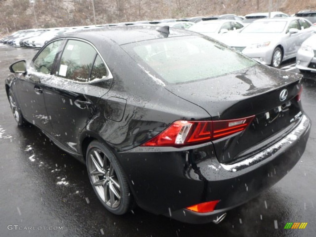 2014 IS 250 F Sport AWD - Obsidian Black / Rioja Red photo #2