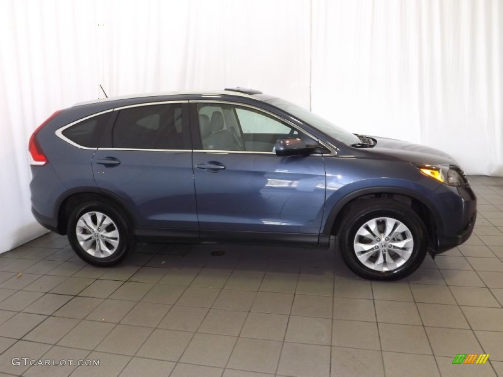 2012 CR-V EX-L - Twilight Blue Metallic / Gray photo #5