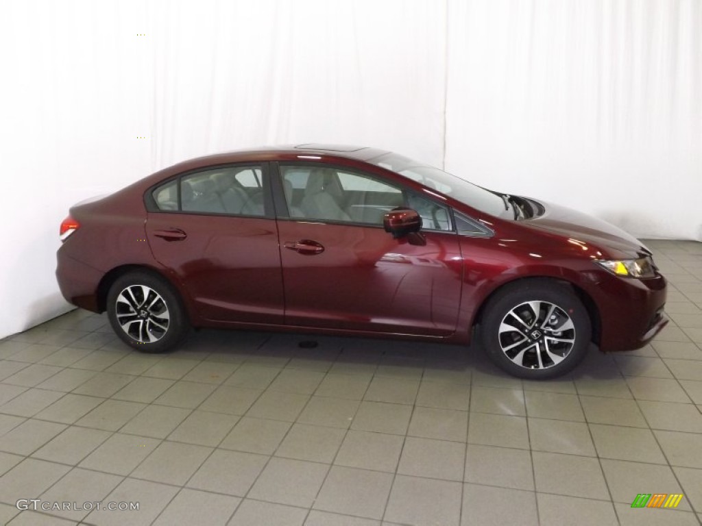 Crimson Pearl 2014 Honda Civic EX Sedan Exterior Photo #89404416