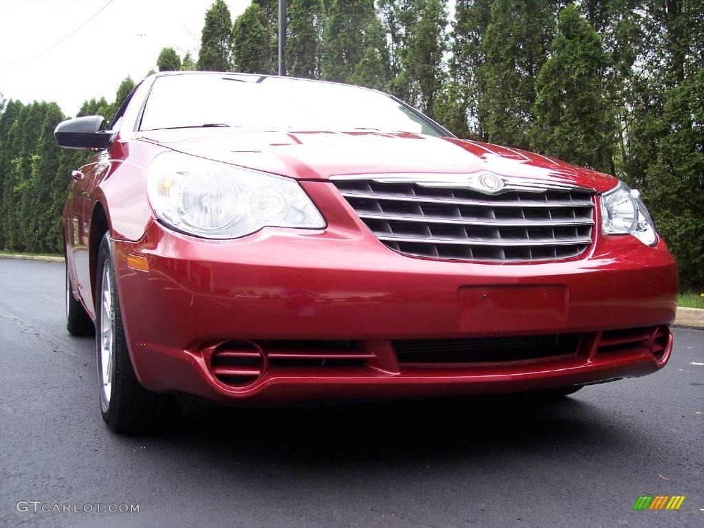 2008 Sebring LX Convertible - Inferno Red Crystal Pearl / Dark Slate Gray/Light Slate Gray photo #53