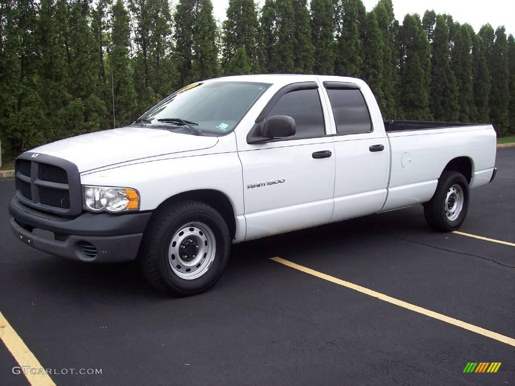 2003 Ram 1500 ST Quad Cab - Bright White / Taupe photo #6