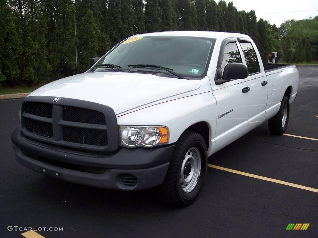 2003 Ram 1500 ST Quad Cab - Bright White / Taupe photo #7