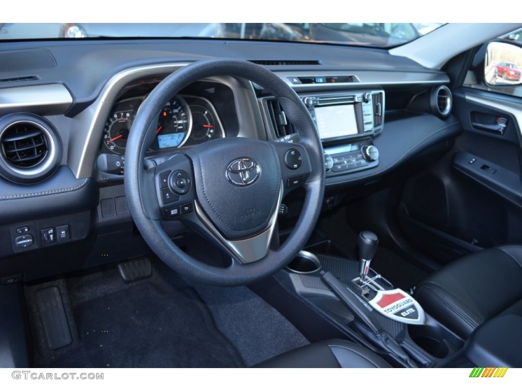 Black Interior 2014 Toyota RAV4 XLE Photo #89405910
