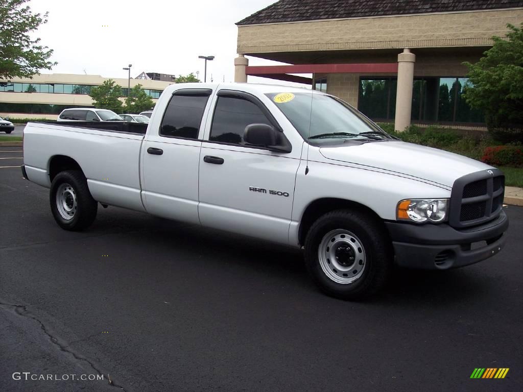 2003 Ram 1500 ST Quad Cab - Bright White / Taupe photo #21