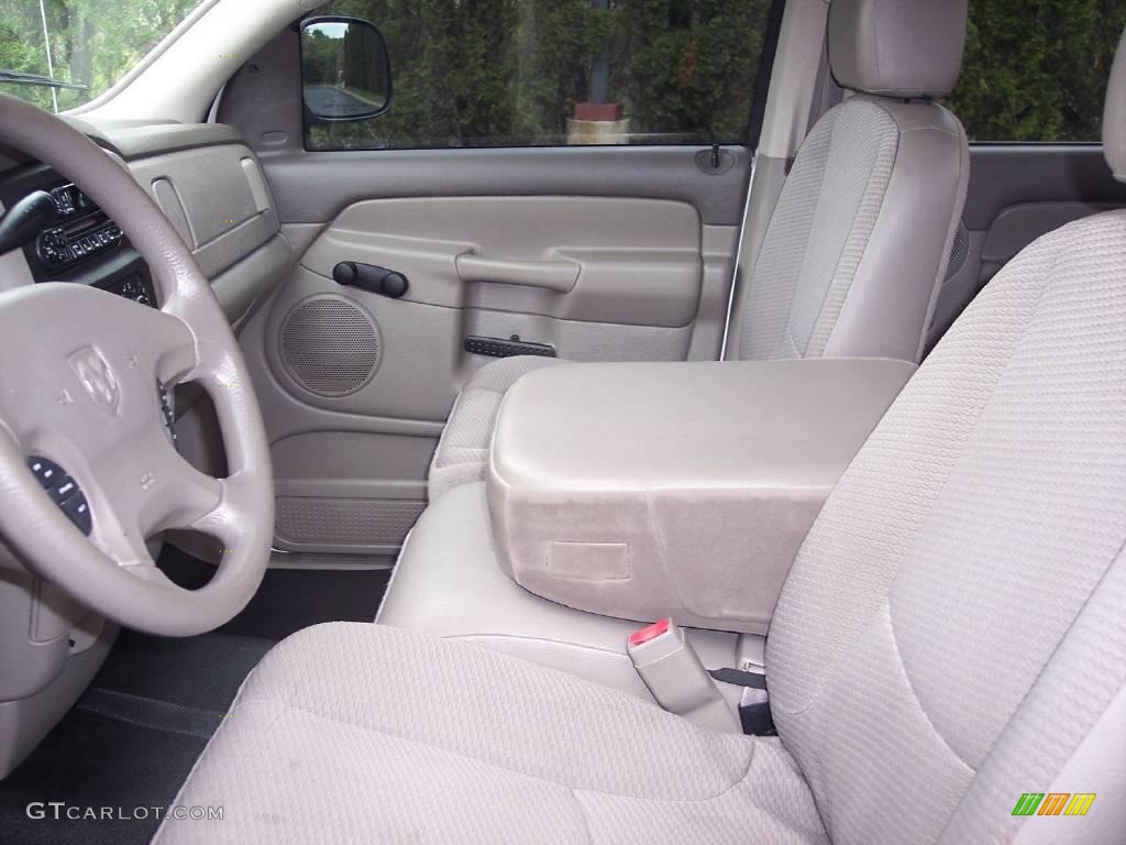 2003 Ram 1500 ST Quad Cab - Bright White / Taupe photo #28