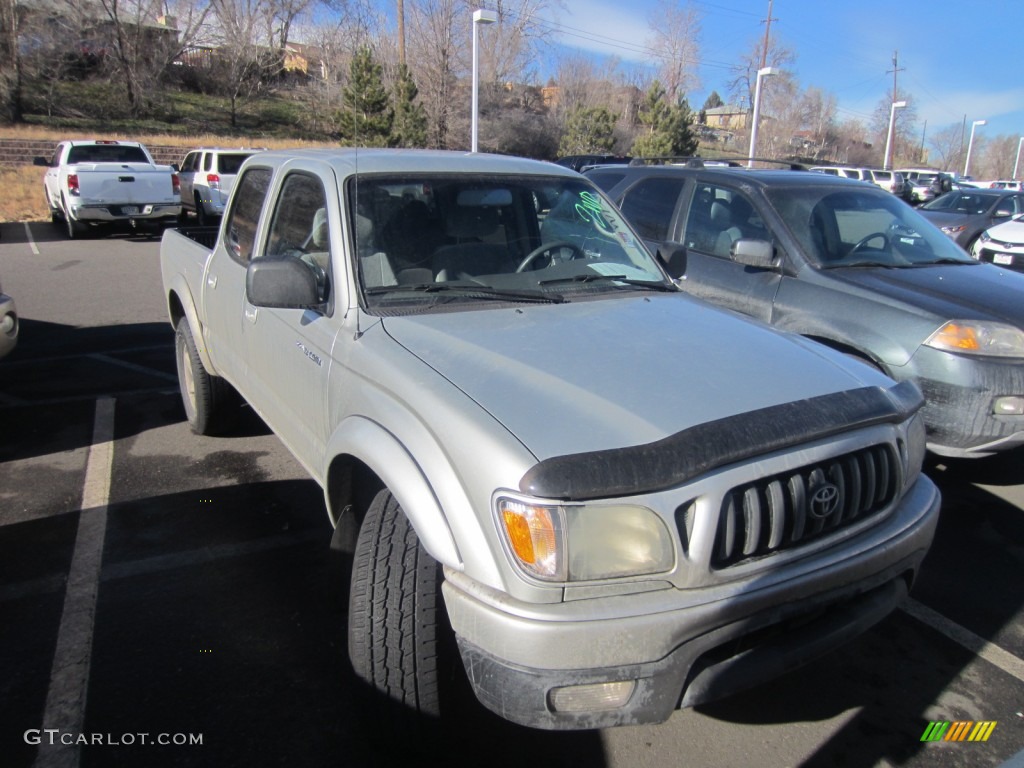 2003 Tacoma V6 PreRunner Double Cab - Lunar Mist Silver Metallic / Charcoal photo #1