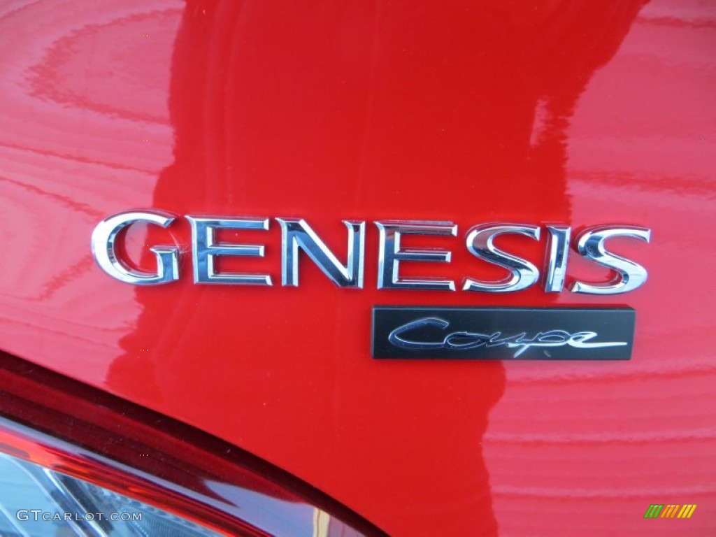 2013 Genesis Coupe 3.8 Track - Tsukuba Red / Black Leather photo #14