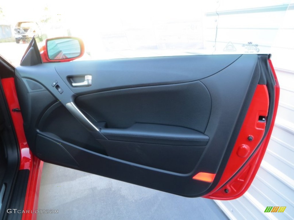 2013 Genesis Coupe 3.8 Track - Tsukuba Red / Black Leather photo #17