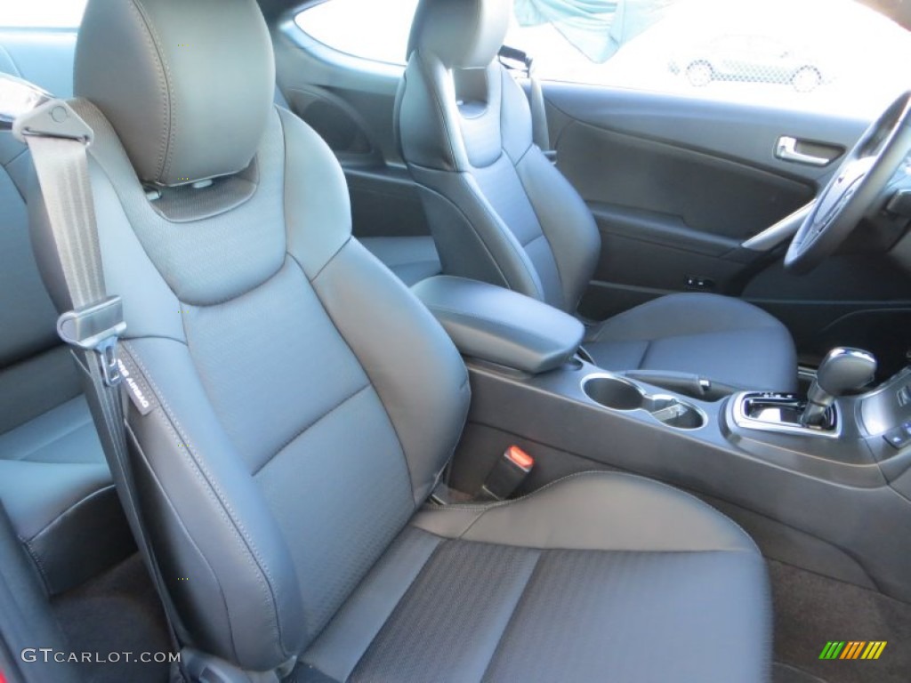 Black Leather Interior 2013 Hyundai Genesis Coupe 3.8 Track Photo #89406879