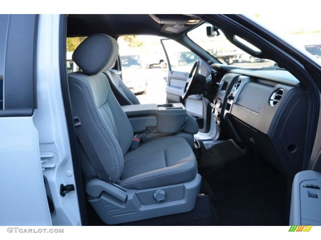 2014 F150 XLT SuperCrew - Oxford White / Steel Grey photo #16