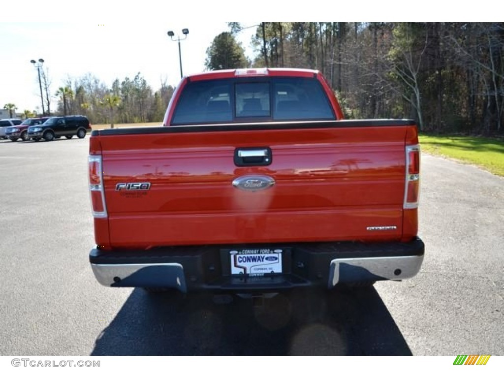 2014 F150 XLT SuperCrew - Race Red / Steel Grey photo #6