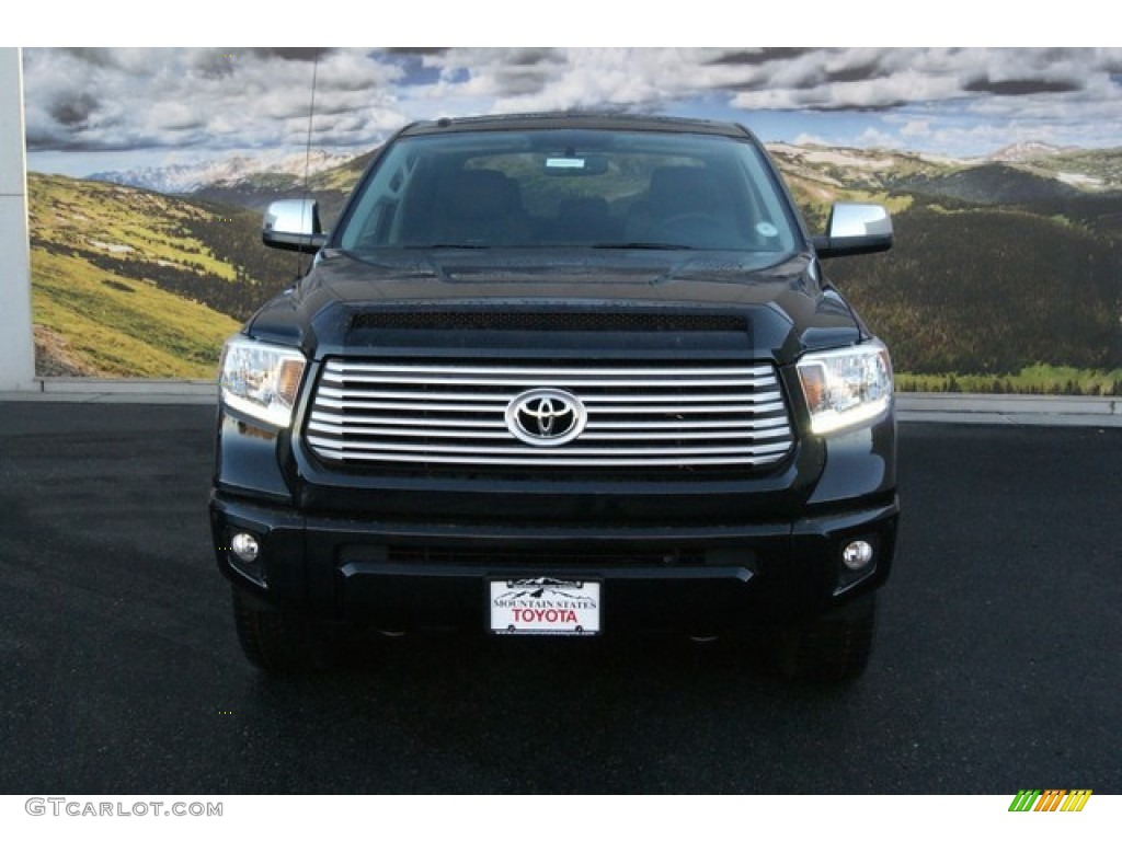 2014 Tundra Platinum Crewmax 4x4 - Black / Black photo #2