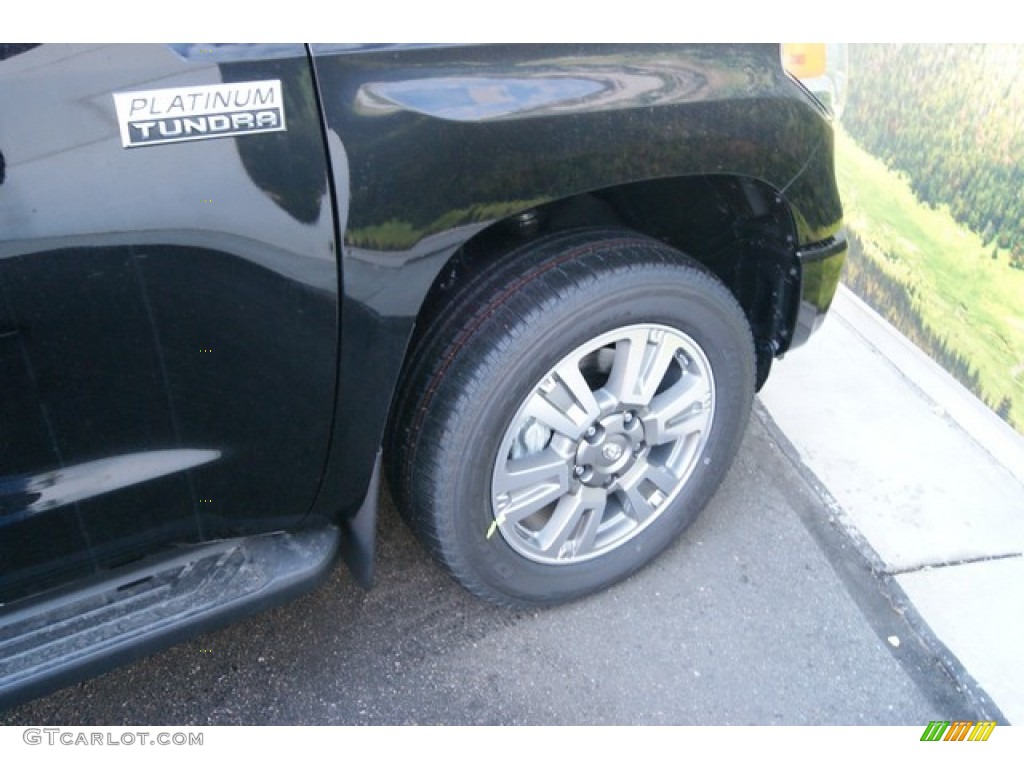 2014 Tundra Platinum Crewmax 4x4 - Black / Black photo #9