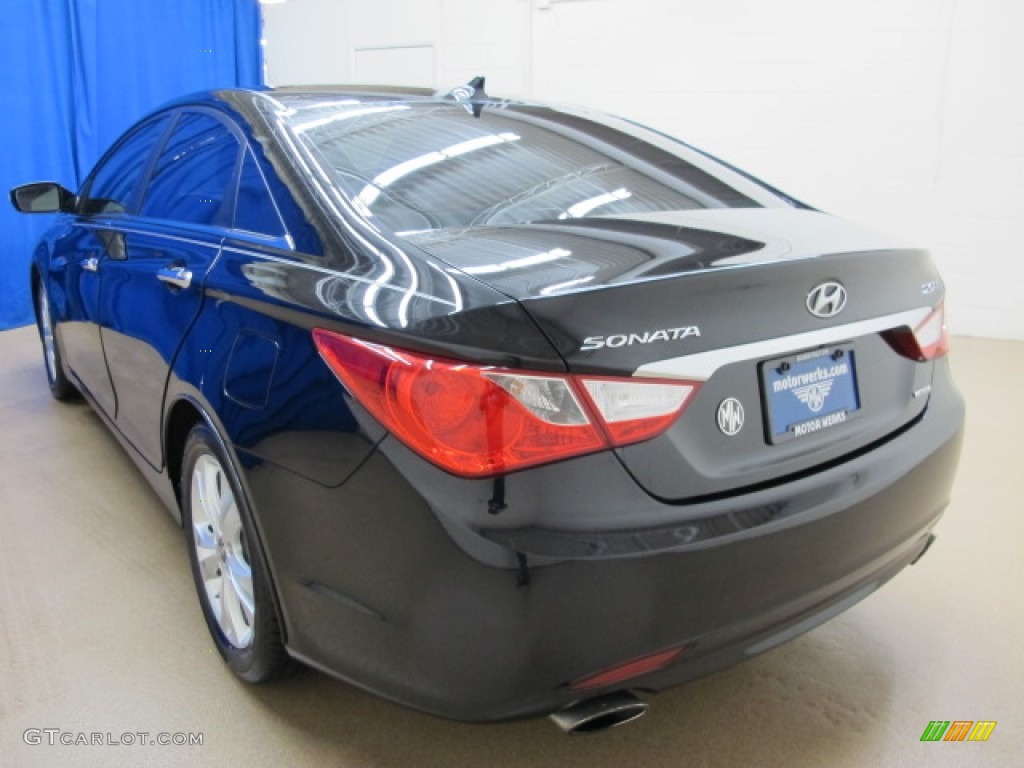 2011 Sonata Limited 2.0T - Midnight Black / Gray photo #5