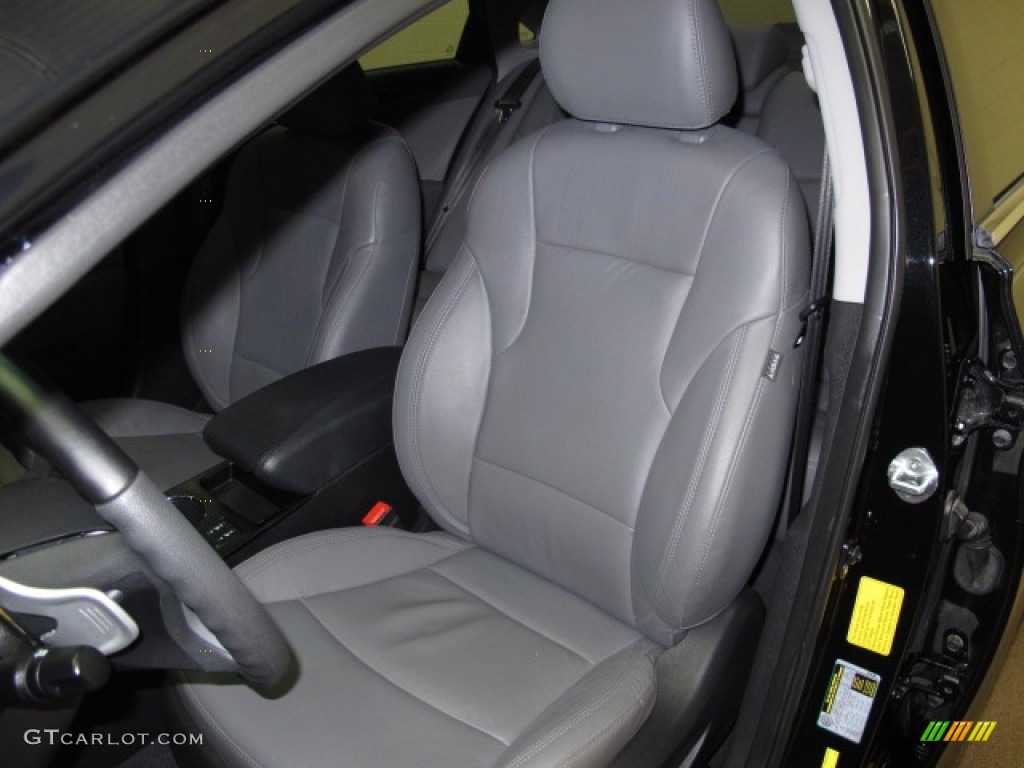 2011 Sonata Limited 2.0T - Midnight Black / Gray photo #13