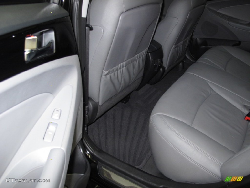 2011 Sonata Limited 2.0T - Midnight Black / Gray photo #14
