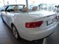 2014 Glacier White Metallic Audi A5 2.0T quattro Cabriolet  photo #2