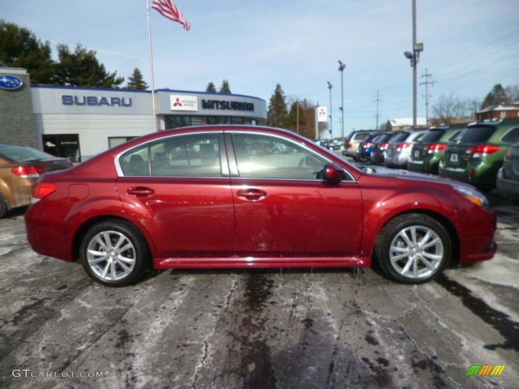 2013 Legacy 2.5i Limited - Venetian Red Pearl / Off Black Leather photo #8
