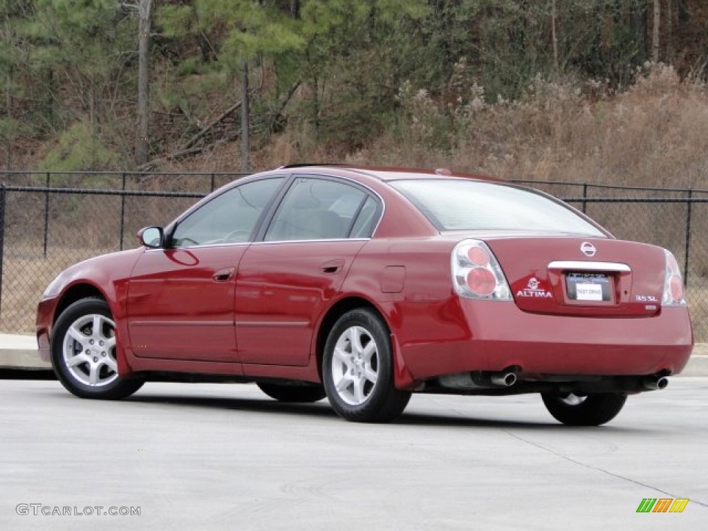 2006 Altima 3.5 SL - Code Red Metallic / Blond photo #5