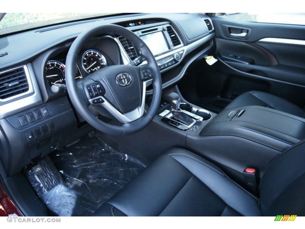 Black Interior 2014 Toyota Highlander XLE AWD Photo #89414546