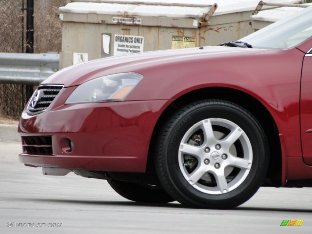 2006 Altima 3.5 SL - Code Red Metallic / Blond photo #37