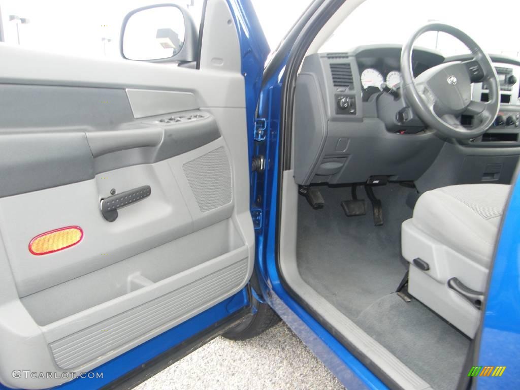 2007 Ram 1500 Big Horn Edition Quad Cab - Electric Blue Pearl / Medium Slate Gray photo #13