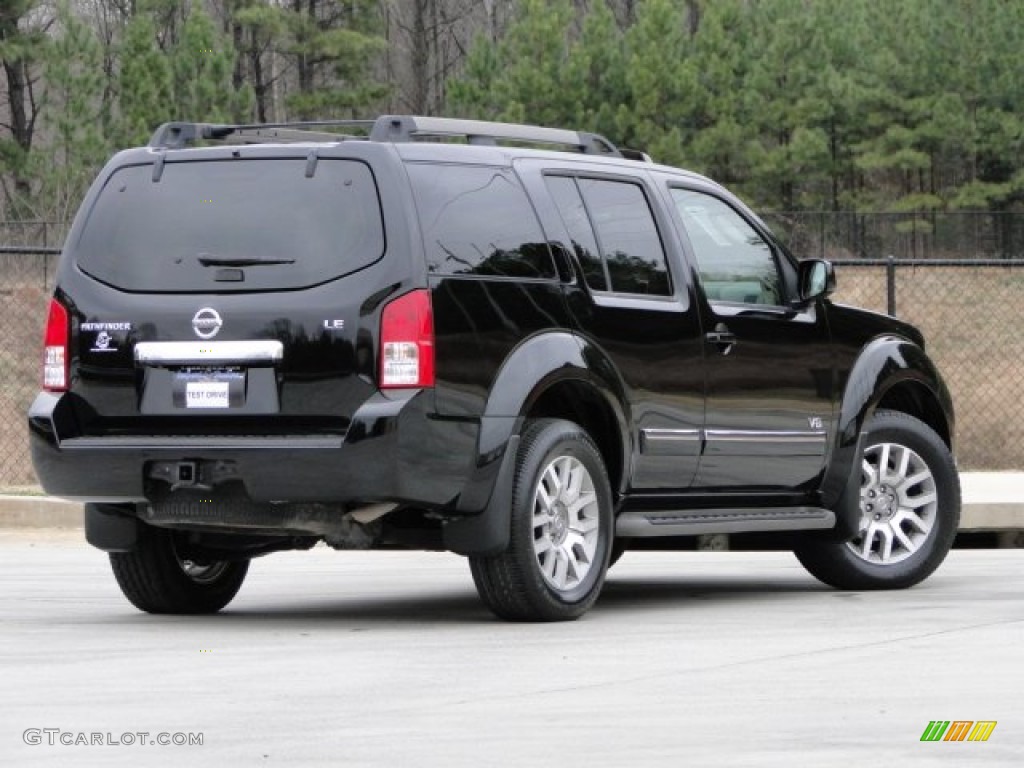 2008 Pathfinder LE V8 - Super Black / Cafe Latte photo #3