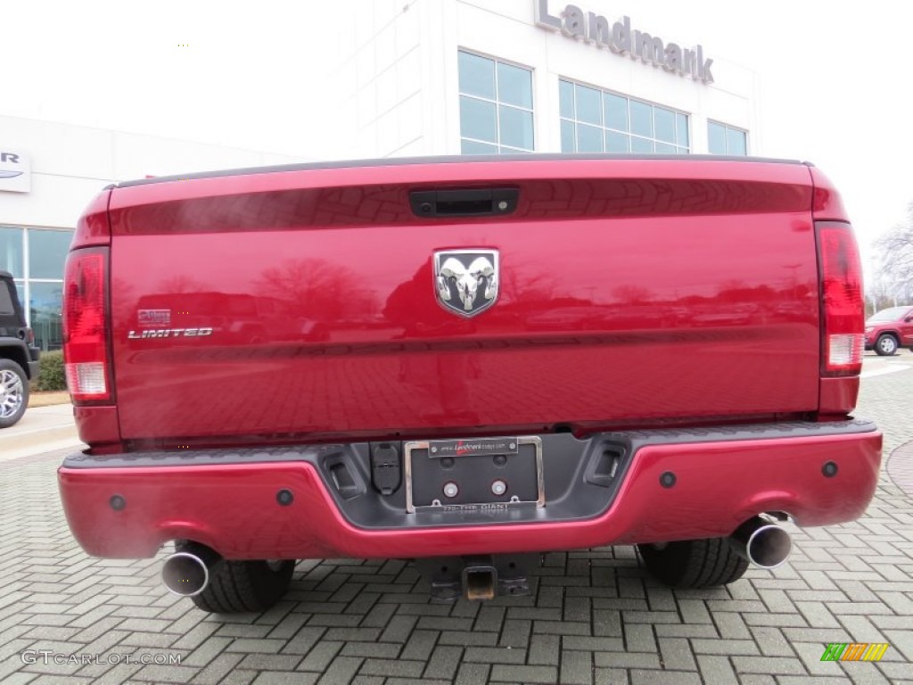 2012 Ram 1500 Laramie Limited Crew Cab - Deep Cherry Red Crystal Pearl / Dark Slate Gray photo #4