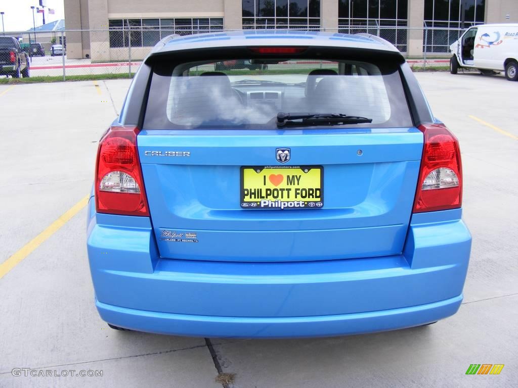 2008 Caliber SE - Surf Blue Pearl / Dark Slate Gray photo #4