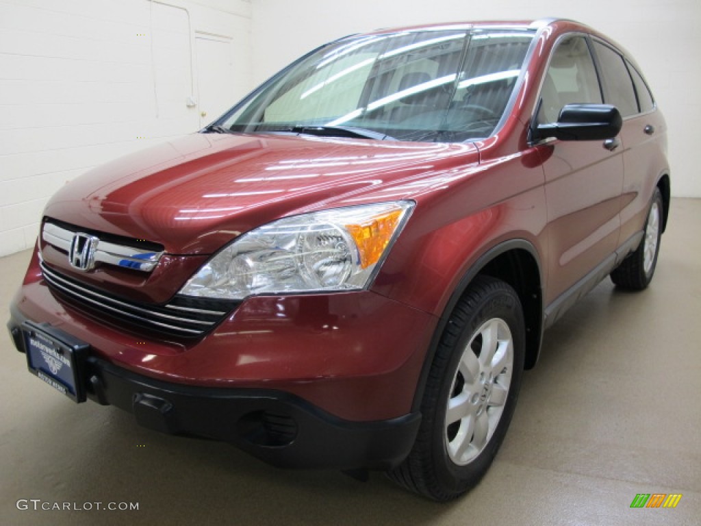 2008 CR-V EX 4WD - Tango Red Pearl / Gray photo #3