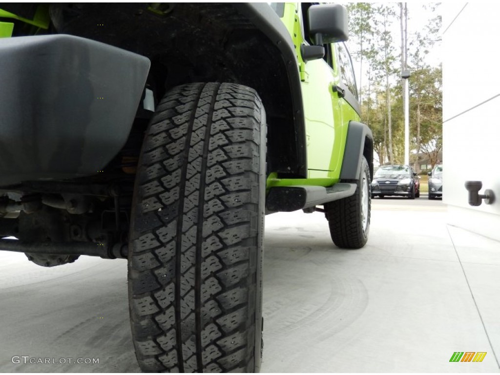 2012 Wrangler Sport 4x4 - Gecko Green / Black photo #11