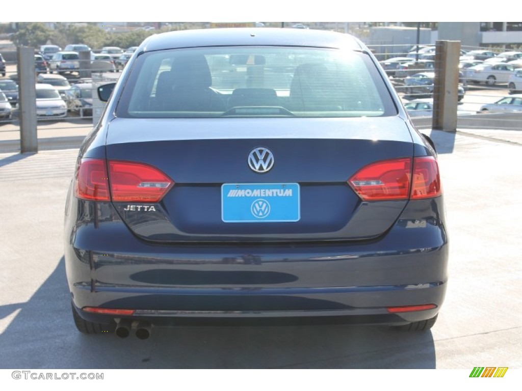 2011 Jetta S Sedan - Tempest Blue Metallic / Titan Black photo #8