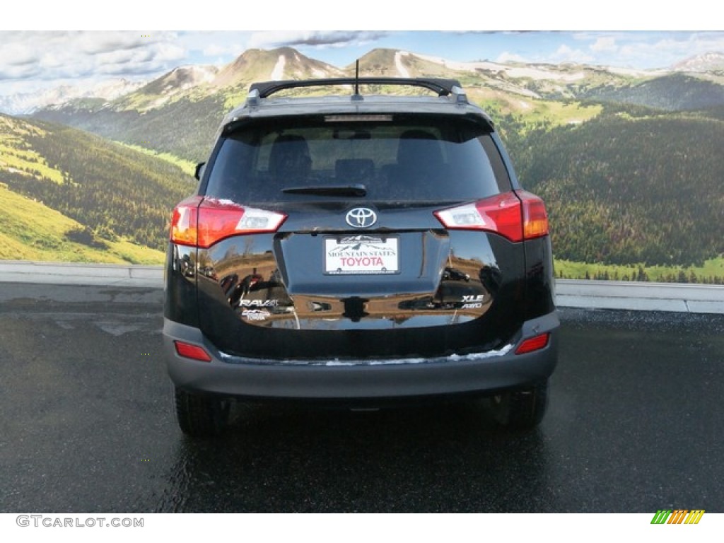 2013 RAV4 XLE AWD - Black / Black photo #4