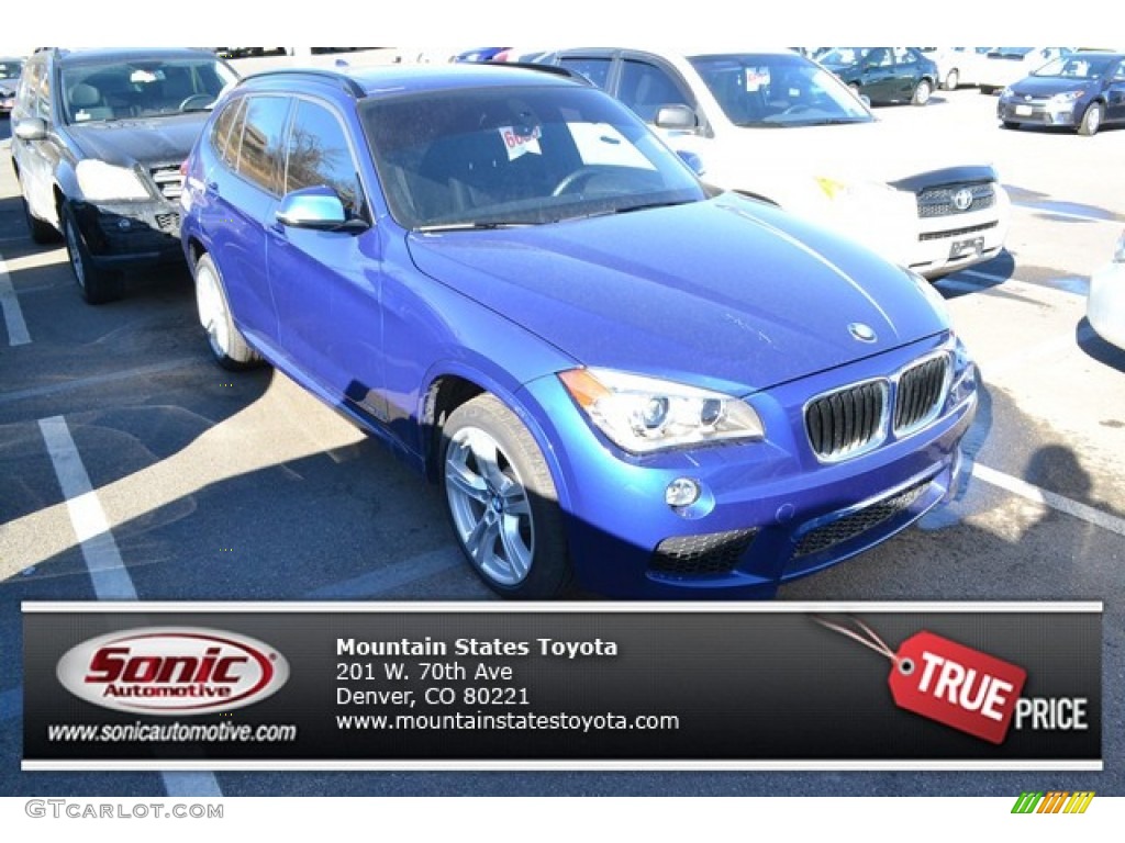 2013 X1 xDrive 35i - Le Mans Blue Metallic / Black photo #1