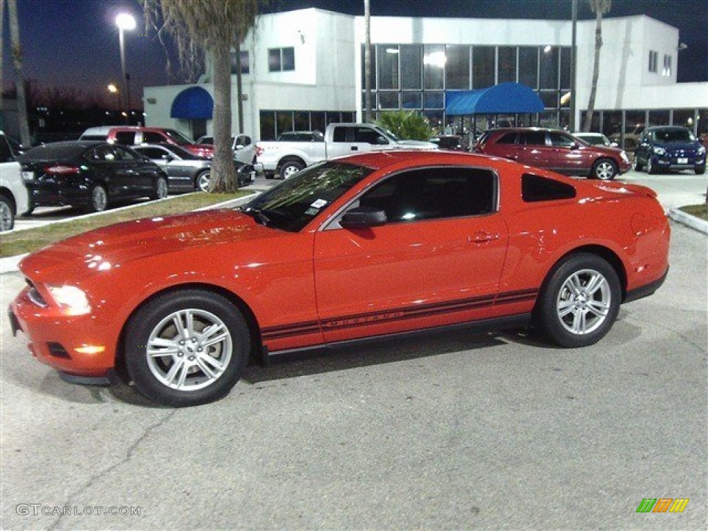 2011 Mustang V6 Coupe - Race Red / Charcoal Black photo #3