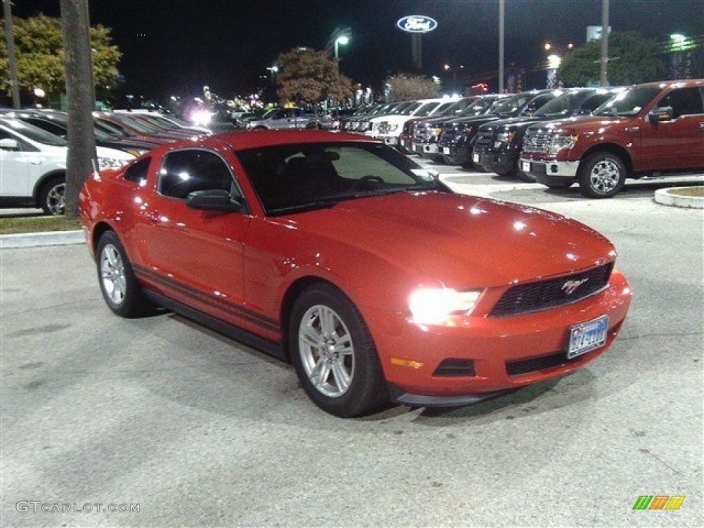 2011 Mustang V6 Coupe - Race Red / Charcoal Black photo #8