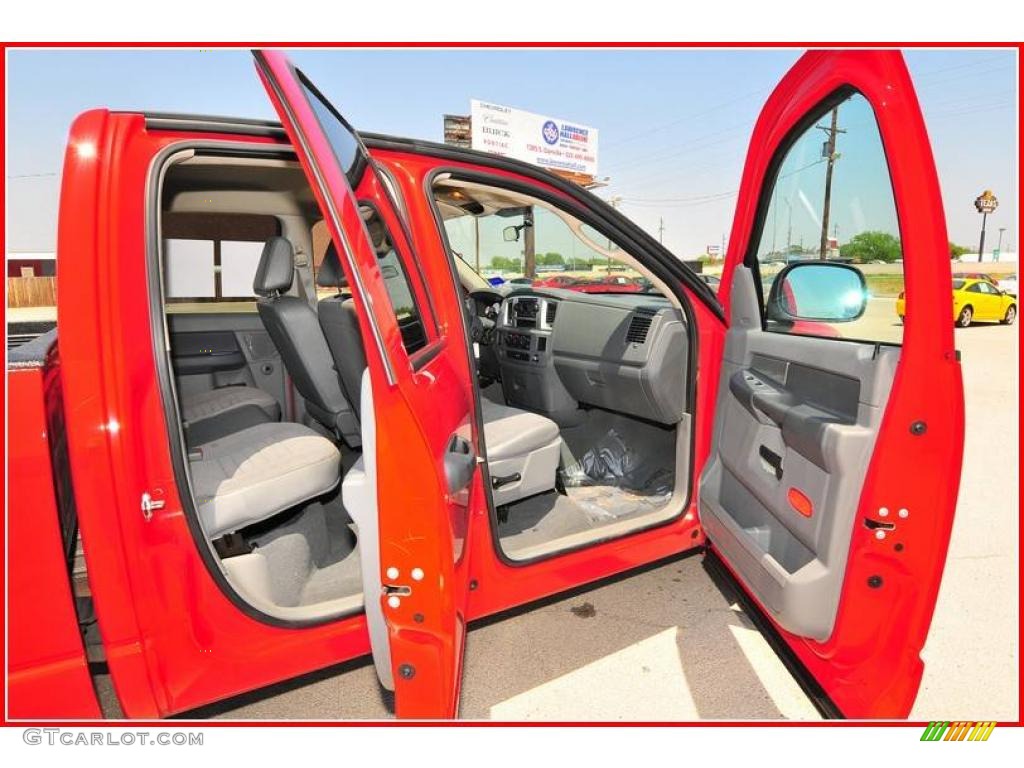2008 Ram 1500 Lone Star Edition Quad Cab - Flame Red / Medium Slate Gray photo #20