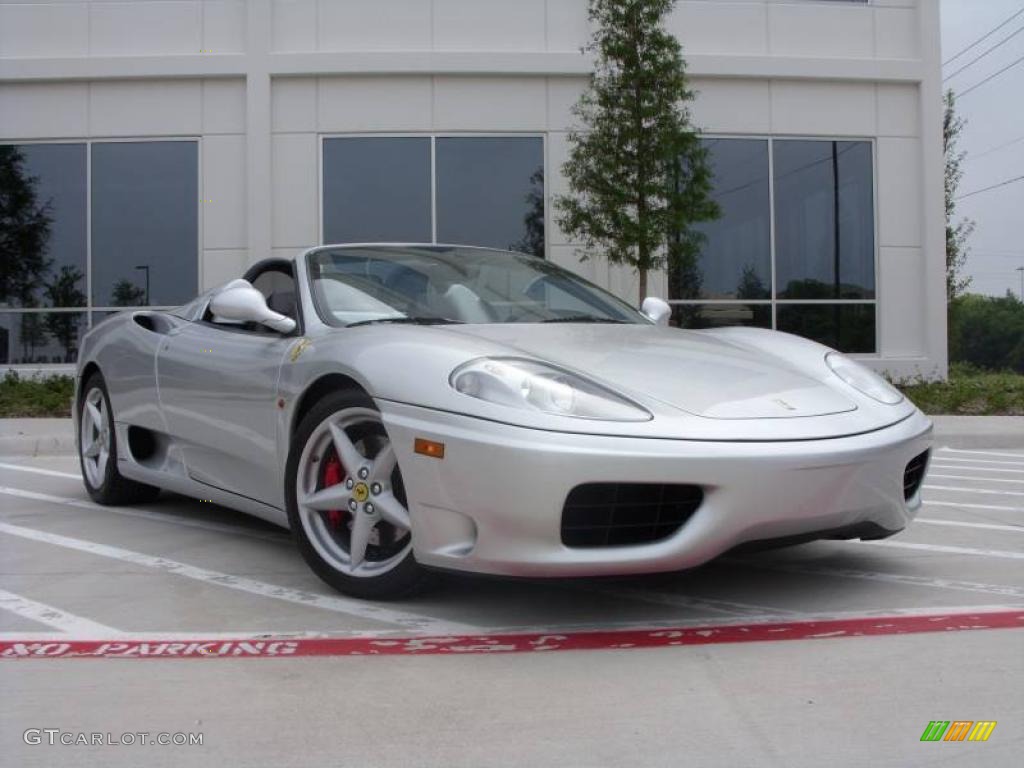 Silver 2002 Ferrari 360 Spider F1 Exterior Photo #8942553