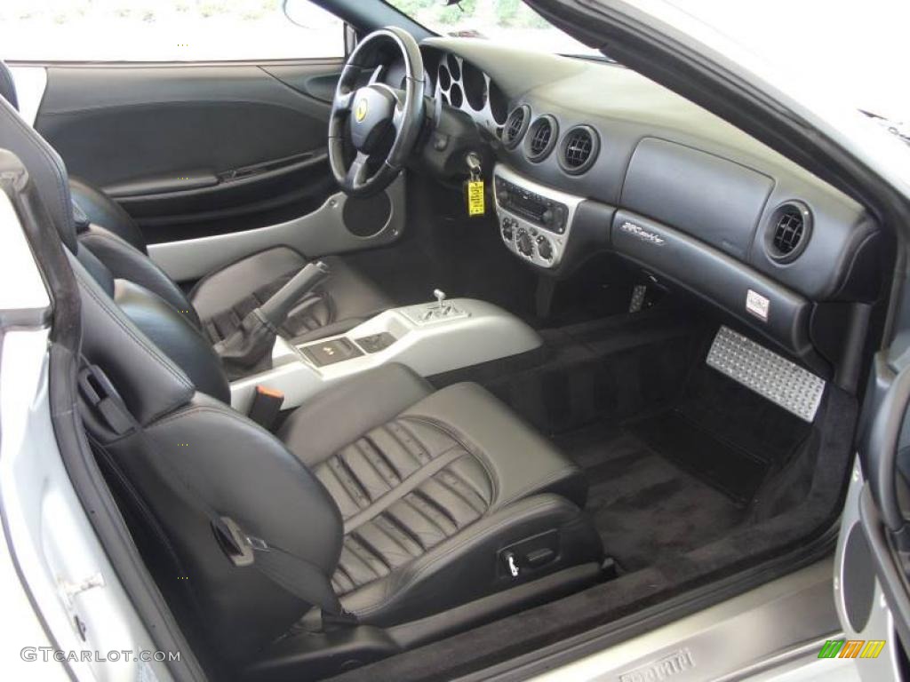 Black Interior 2002 Ferrari 360 Spider F1 Photo #8942603