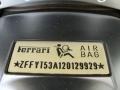 Info Tag of 2002 360 Spider F1