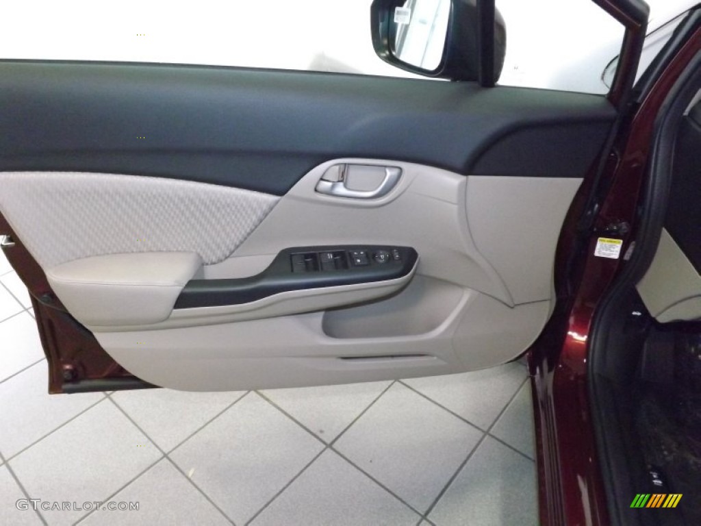 2014 Honda Civic LX Sedan Beige Door Panel Photo #89426984